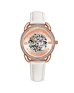 Women's Legacy Leather Rose Gold-tone Dial Watch
