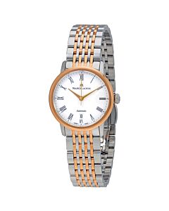Women's Les Classiques Stainless Steel with 18kt Rose Gold Silver Dial