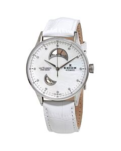 Womens-Les-Vauberts-Open-Heart-Leather-White-Mother-of-Pearl-Dial-Watch