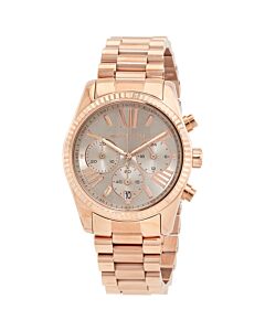 Women's Lexington Chronograph Stainless Steel Rose Dial Watch