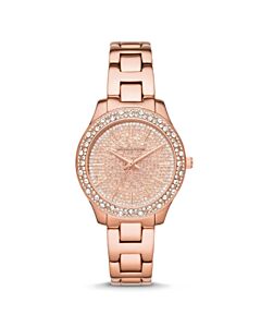 Women's Liliane Stainless Steel Rose Gold-tone (Crystal) Dial Watch