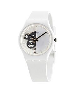Women's Live Time White (Bio-Sourced) Silicone White (Skeleton) Dial Watch