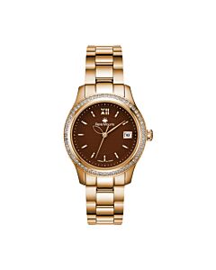 Womens-Lola-Stainless-Steel-Brown-Dial