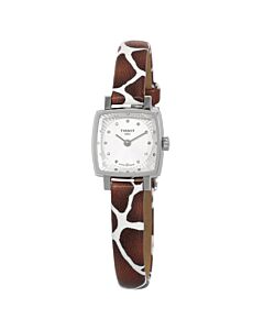 Women's Lovely Leather Silver Dial Watch