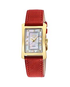 Women's Luino Leather Mother of Pearl Dial Watch