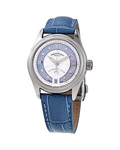 Womens-M03-2-Alligator-Leather-Violet-Mother-of-Pearl-Dial