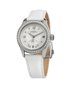 Women's M03-2 Leather White Dial Watch