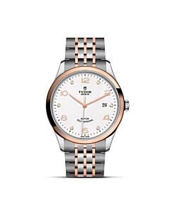 Women's M91551-0011 Stainless Steel with Rose Gold Links White Dial Watch