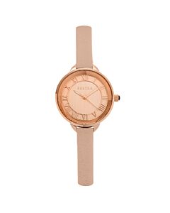 Women's Madison Leather Rose Gold Dial