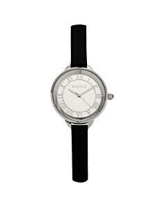 Women's Madison Leather Silver-tone Dial