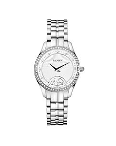 Women's Maestria Stainless Steel White (Arabesque Pattern) Dial Watch