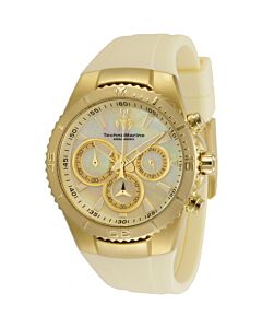 Women's Manta Chronograph Silicone Champagne Dial Watch