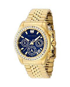 Women's Manta Chronograph Stainless Steel Blue Dial Watch