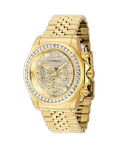 Women's Manta Chronograph Stainless Steel Gold-tone Dial Watch