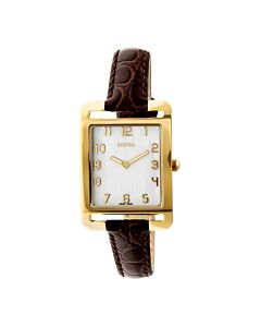 Women's Marisol Leather White Dial Watch