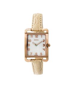 Women's Marisol Leather White Dial