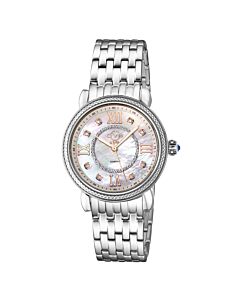 Women's Marsala Stainless Steel Mother of Pearl Dial Watch