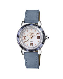 Women's Marsala Tortoise Genuine Leather Mother of Pearl Dial Watch