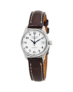 Women's Master Collection Leather Silver Dial