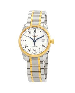 Women's Master Collection Stainless Steel and 18kt Yellow Gold White Dial Watch