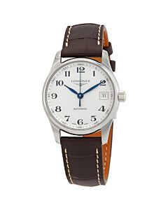 Women's Master Leather Silver-tone Dial Watch