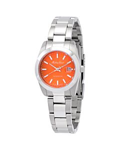 Women's Mathy I Stainless Steel Orange Dial Watch