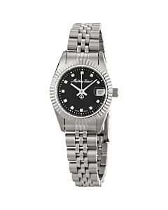 Women's Mathy II Stainless Steel Black Dial Watch