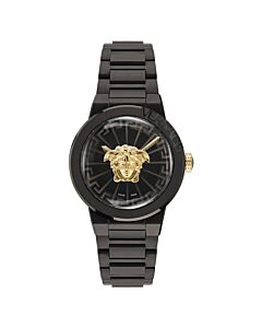 Women's Medusa Infinite Stainless Steel Black Dial Watch