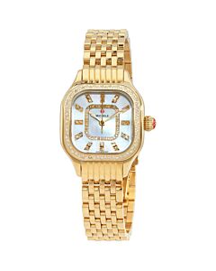 Women's Meggie Stainless Steel Mother of Pearl (Diamond-set) Dial Watch