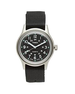 Women's Military Nylon Black Dial Watch