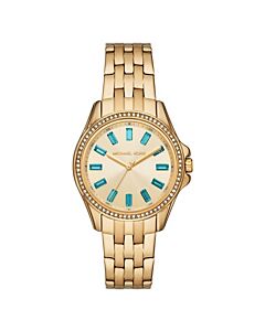 Women's Mini Pilot Stainless Steel Gold-tone Dial Watch