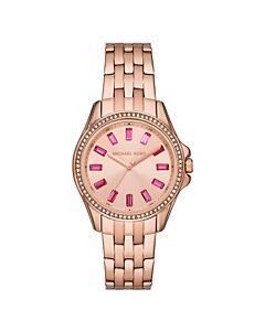 Women's Mini Pilot Stainless Steel Rose Gold-tone Dial Watch