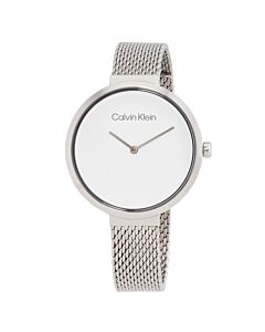 Women's Minimalistic Stainless Steel White Dial Watch