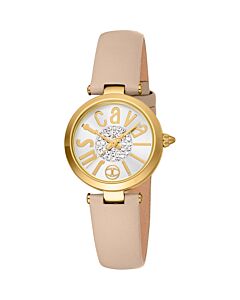 Women's Modena Leather Silver-tone Dial Watch