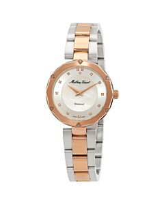 Women's Molly Stainless Steel Beige (Mother of Pearl Center) Dial Watch
