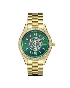 Women's Mondrian 18kt Gold-plated Stainless Steel Green Dial