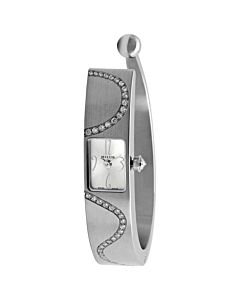 Women's Monocera XXS Stainless Steel Bange set with Diamonds White Dial Watch