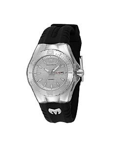 Women's Monogram Silicone Silver Dial Watch