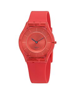 Womens-Monthly-Drops-Sweet-Coral-Silicone-Sunbrushed-Coral-Dial-Watch