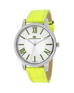 Women's Moon Leather White Dial Watch