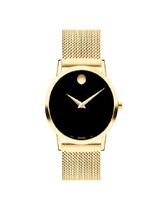 Women's Museum Stainless Steel Black Dial Watch