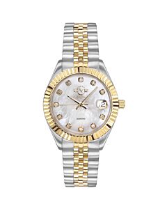 Women's Naples Stainless Steel White Dial Watch