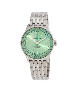 Women's Navitimer Stainless Steel Green Dial Watch