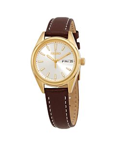 Women's Neo Classic Leather Champagne Dial Watch