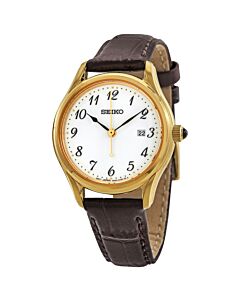 Women's Neo Classic Leather White Dial Watch