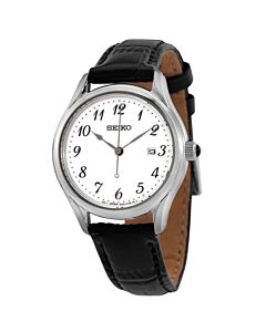 Women's Neo Classic Leather White Dial Watch
