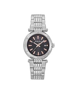Women's Neptune Stainless Steel Black Dial Watch