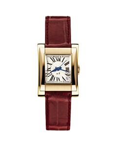 Women's No. 7 Leather Silver Dial Watch