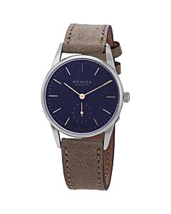 Women's Orion Velour Beige Leather Midnight Blue Dial