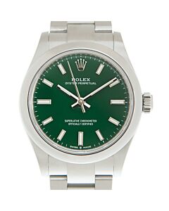 Women's Oyster Perpetual Stainless Steel Oyster Green Dial Watch